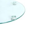 Sofa Side Table With Tempered Glass Top Living Room Furniture Coffee Tea Tables