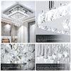 30CM Modern LED Crystal Ceiling Light Square Minimalist Lamp Living Room Zndpeah