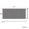 Black Designer Radiator Vertical Horizontal Oval Column Central Heating Rads