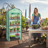 Garden Compact Walk In Greenhouse Frame Shelves Reinforced Cover Cold Frame New