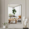 Bevelled Frameless Unframed Bathroom Mirror Self-Adhesive or Wall Hanging