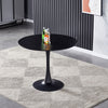 Single Pedestal Base Round Table Kitchen Dining Room Bistro Tables White/Black