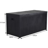 430L Storage Container Outdoor Garden Box Utility Chest Cushion Shed Box