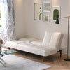 Folding 3 Seater Sofa Bed Click-Clack Recliner Fabric Couch Sleeper Living Room