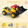 Kids Ride On Bulldozer Toy Car Children Pretend Play Truck with Storage