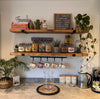 Solid Wood Rustic Shelving, Bookshelf Scaffold Board, industrial with brackets