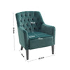 Chesterfield Armchair Tufted Button Chair Velvet Upholstered Lounge Single Sofa