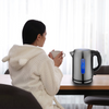 Electric Kettle Fast Boil Quiet Stainless Steel Boil-Dry Protection 2200W 1.7L