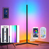 Tall Slim Music Sync RGB LED Corner Floor Lamp Neon Lights Bar Party Wall Light