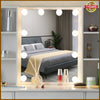 Dressing Table Vanity Set Makeup Desk with Dimmable 10 LED Light Mirror Stool