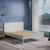 6.8ft Solid Wooden Pine Wood Bed Frame Double Size Bed Bedroom Furniture White