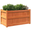 CIADAZ Garden Planter Wax Brown 90x50x50 Solid Wood Pine, Planters For K6K8