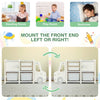 Kids Toy Storage Organizer Truck-shaped Toddler Storage Cabinet w/2 Bins