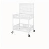 3 Tier Wire Grid Retail Display Shelf Merchandise Display Rack Stand w/10 Hooks