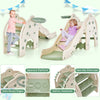 4-in-1 Kids Indoor Slide Playset Folding Children Climber & Slide Toy Set