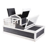 Uimoso Tortoise Habitat Wooden Tortoise House Indoor/Outdoor 3-Room 44x25.6x24in