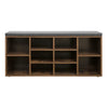 Rustic Brown Shoe Bench Seat Cushion Shoe Rack Storage Cabinet Shelf Organiser
