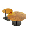 2x Nesting Coffee Table Heavy Duty Metal Frame Living Room Side Table Nightstand