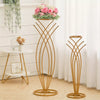 50-100CM Gold Geometric Plinth Flowers Stand Pedestal Wedding Decor Centrepiece