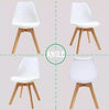 Set of 1/2/4 Tulip Dining Chairs Designer Chairs Wooden Home Office Kitchen