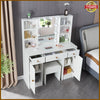 NEW Vanity Makeup Table Dressing Desk Set with Stool Mirror 10 LED Lights Mirror