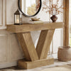105cm Console Table, Farmhouse Entryway Sofa Table with V-Shaped Base for Foyer