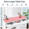 Modern Dressing Table with LED Lights Mirror Stool Drawers Vanity Makeup Desk