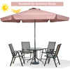 3M Patio Parasol w/6 Metal Ribs & Air Vent Sun Shade Beach Market Table Parasol