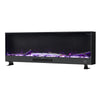 12 colour LED Fireplace Media Wall Fire Wall Mounted Standing Electric Heater