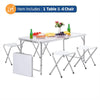 Folding Table Camping Portable Garden Party Picnic Trestle Aluminium Heavy Duty