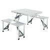 Folding Wooden Beer Table and Bench Set Garden Outdoor Bistro Bench Desk Chairs