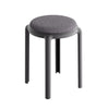Set of 6 Sherpa Fleece Stools Kitchen Dining Chairs Living Room Stools Sets Grey