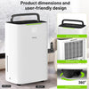 Electric Dehumidifier for Home Portable Quiet Electric Air De-Humidifier 25L/Day