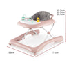 Toddler Activity Center Baby Walker & Push Walker with Wheels-Pink