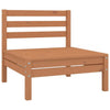 10 Piece Garden Lounge Set Honey Brown Solid Wood Pine vidaXL