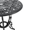 3pcs Bistro Set Cast Aluminium Outdoor Garden Patio Table &2 Chairs w/Cushions