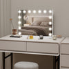 15 Bulb Hollywood Mirror LED Lighted Makeup Mirror w/RGB Light Strip