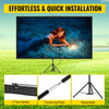 Tripod Projector Screen with Stand 100inch 4K HD 16:9 Home Cinema Portable