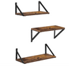 VASAGLE Set of 3 Floating Wall Shelves for Jewelry, Photo Frames 1-3-530
