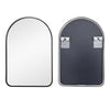 Wall Mounted Bathroom Mirror Cosmetic Makeup Shaving Mirror HD Glass Metal Frame