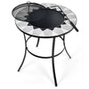 Outdoor Garden Wood Burning Fire Pit Log Burner Firepit Round Coffee Table