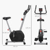Stationary Exercise Bike 8 Level Magnetic Resistance Heart Rate Sensor Wheels
