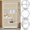 Tall Standing 5Tier Storage Shelves Modern Bookshelf Bookcase Dispaly Rack Stand