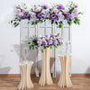 Wedding Artificial Rose Flower Row Arch Floral Ornament Background Arrangement