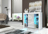 Modern Sideboard Display Cabinet I TV Stand I High Gloss Doors I Free LED Lights