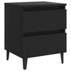 Bed Cabinets 2 pcs Black 40x35x50 cm Engineered WoodNew