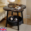 Flower Shape Bedside Table Small Side Table Bedroom Storage Furniture Assembly