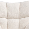 Teddy Fleece Relax Rocking Chair Modern Accent Chair with Wood Legs Living Room