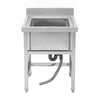 Metal Domestic Commercial Catering Sink Stainless Steel Bowl Wash Basin Kitchen
