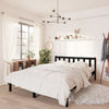 Lechnical Black Solid Pine Wood Bed Frame 120 x 200 , Modern Bed Frame, T2H7